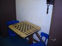 
chess and backgammon board
